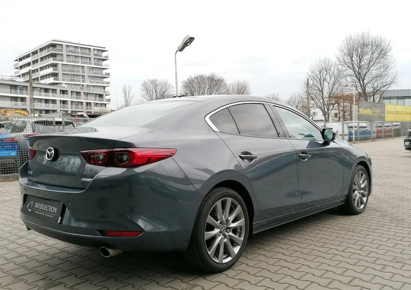 Mazda 3 cena 117900 przebieg: 25650, rok produkcji 2022 z Warszawa małe 277